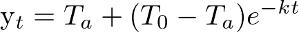 Newton's law of cooling
